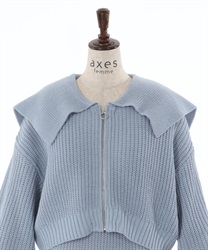 ジップ付ニット×ニットワンピース | outlet | axes femme online ジップ付ニット×ニットワンピース | outlet | axes femme online