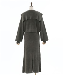 ジップ付ニット×ニットワンピース | outlet | axes femme online ジップ付ニット×ニットワンピース | outlet | axes femme online