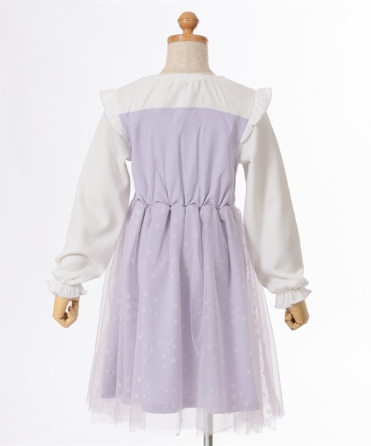 kidsオーロラ星柄チュールワンピース | outlet | axes femme