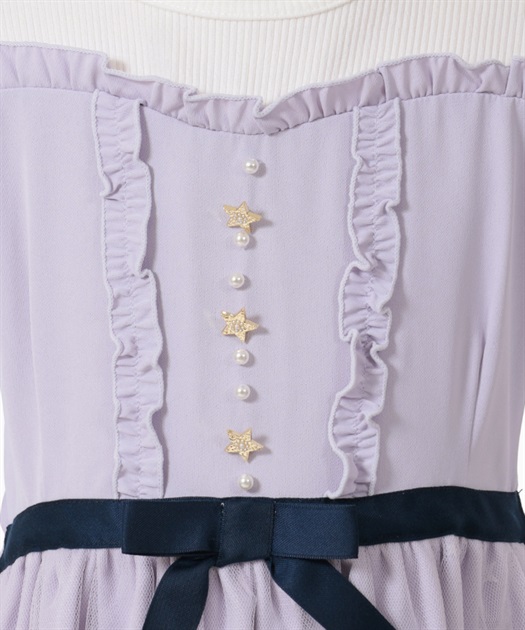 kidsオーロラ星柄チュールワンピース | outlet | axes femme kidsオーロラ星柄チュールワンピース | outlet | axes femme