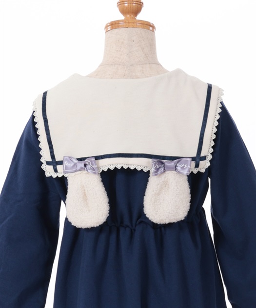 kidsうさ耳セーラーパーカーワンピース | outlet | axes femme kidsうさ耳セーラーパーカーワンピース | outlet | axes femme