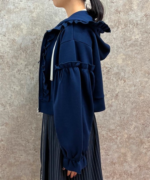ショート丈ダンボールパーカー | レディース服・レディース ショート丈ダンボールパーカー | レディース服・レディース