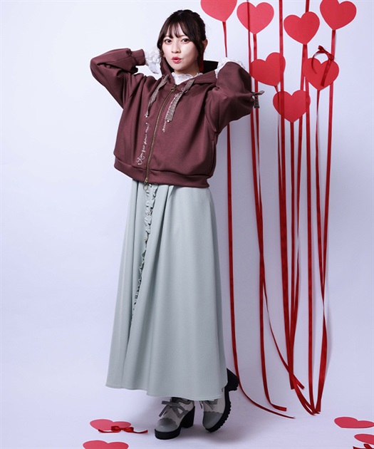 トーションレース刺繍パーカー【予約】 | axes femme | axes femme