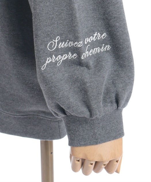 ロゴ刺繍裏毛ロングカーディガン【WEB限定価格】 | レディース服 ロゴ刺繍裏毛ロングカーディガン【WEB限定価格】 | レディース服