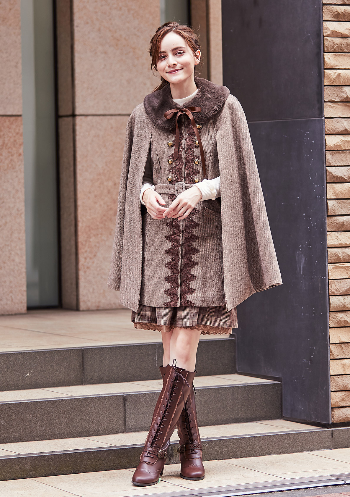 axes femmeクラシックケープコート axes femmeクラシックケープコート