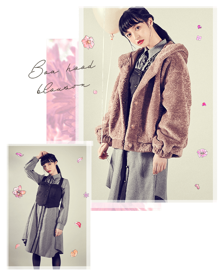 Boa hood blouson