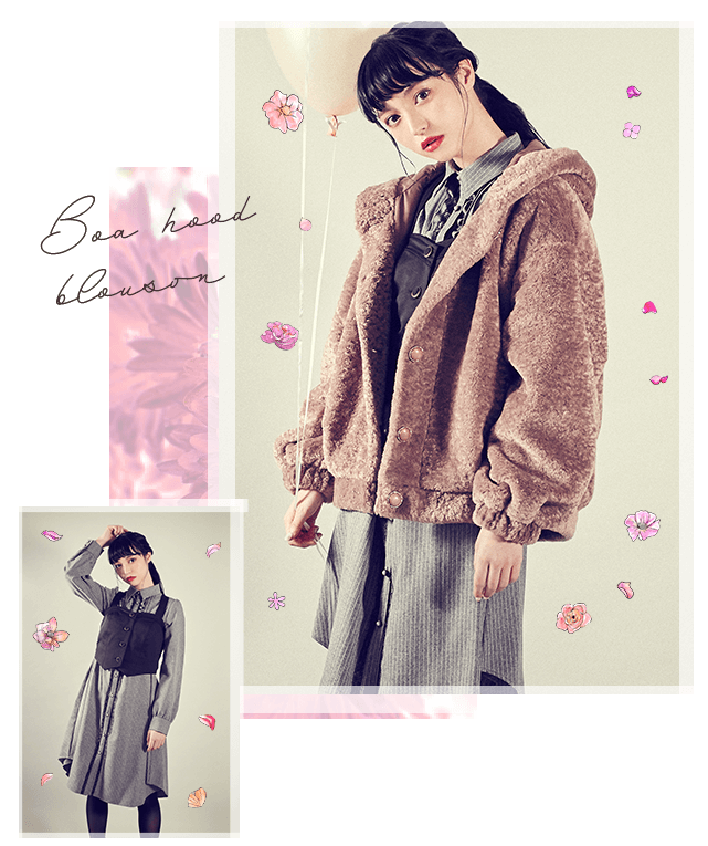 Boa hood blouson